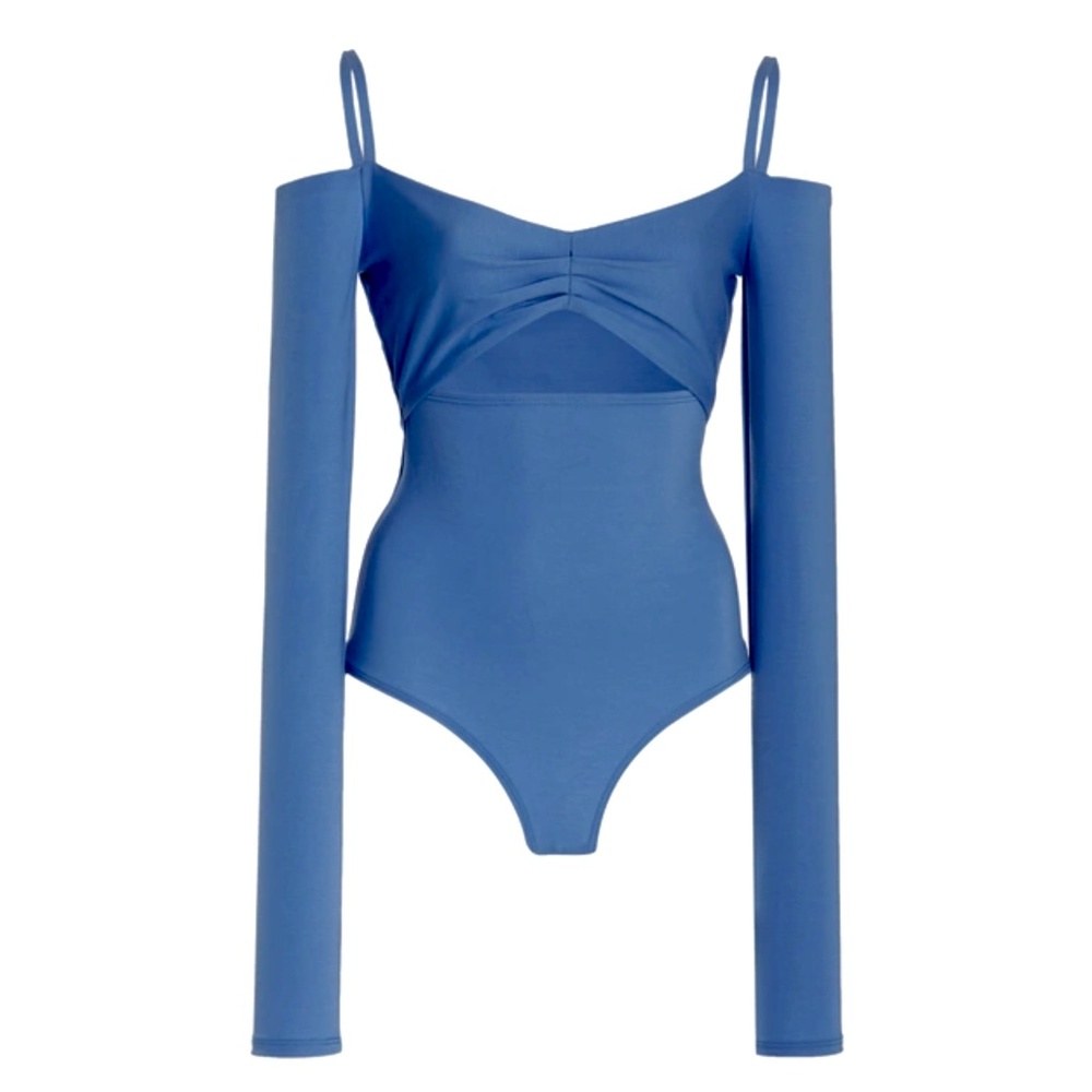 Alexis Blue Haley Bodysuit sz S NWT